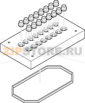 Плита пневматическая, многоканальная Festo CPV14-VI-P8-1/8-D 