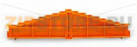 8-уровневая торцевая пластина; без печати; толщиной 7,62 мм; оранжевые Wago 727-117