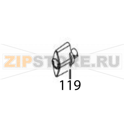 Label guide lever Sato CL6NX Plus Label guide lever Sato CL6NX PlusЗапчасть на деталировке под номером: 119Название запчасти на английском языке: Label guide lever Sato CL6NX Plus.