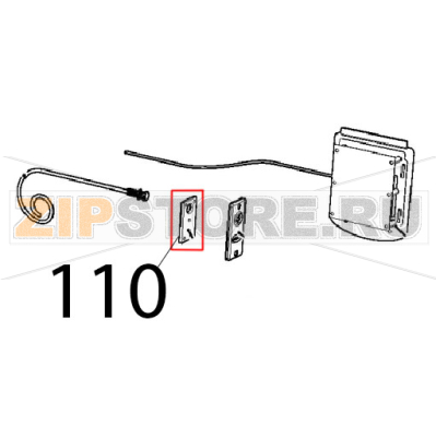 Zinc plat. door counterbr Unox XVC 205E Zinc plat. door counterbr Unox XVC 205EЗапчасть на деталировке под номером: 110