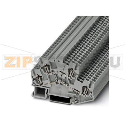 Проходные клеммы Phoenix Contact STTBS 4 BU Сечение:  0,08 мм² - 6 мм², AWG: 28 - 10, Тип подключения: Пружинный зажим, Ширина: 6,2 мм, Цвет: синий, Тип монтажа: NS 35/7,5, NS 35/15.Минимальный заказ: 50 шт.Упаковка: 50 шт.