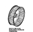 Fan D=196 H=61 38 blades stainless Unox XFT 195