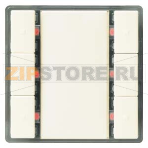 Клавиша, тройная, светодиод состояния, титаново-белый Siemens 5WG1223-2DB13 