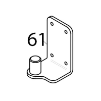 Lower support door hinge Piron P920RXS