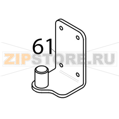 Lower support door hinge Piron P920RXS Lower support door hinge Piron P920RXSЗапчасть на деталировке под номером: 61