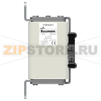 Предохранитель, 200 A, DC 1200 В, 100 кА, size 2, 65x90x165 мм, aR, IEC Eaton FUSE 200A 1200V 2 