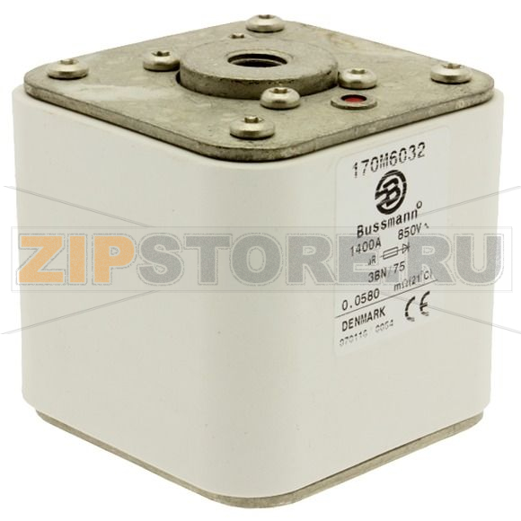 Предохранитель, 1400 A, AC 850 В, size 3, 76x76x76 мм, aR, IEC Eaton FUSE 1400A 850V 3BN/75 AR 