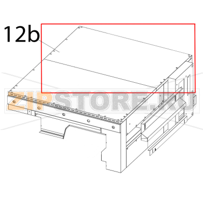 Oven top Zanolli Synthesis 12/80 VE Oven top Zanolli Synthesis 12/80 VEЗапчасть на деталировке под номером: 12b