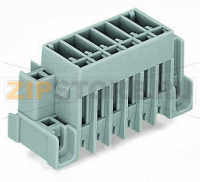 Вилка THT; 1.0 x 1.0 mm solder pin; прямые; Шаг контактов 5 мм; 7-пол.; серые Wago 769-637/004-000