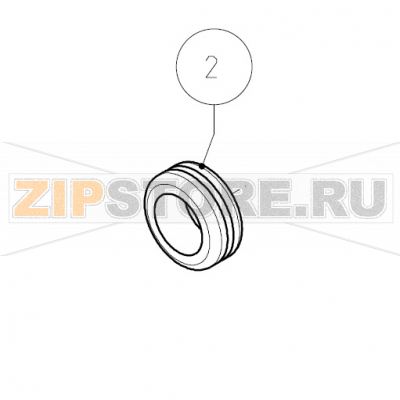 Passacavo gomma o25 foro o16 Imesa LM 23                     Passacavo gomma o25 foro o16 Imesa LM 23Запчасть на сборочном чертеже под номером: 2Название запчасти на итальянском языке: Passacavo gomma o25 foro o16 Imesa LM 23