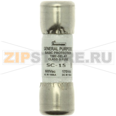 Предохранитель, 1 A, AC 600 В, DC 170 В, 100 кА, 33.3x10.4 мм, G, UL, CSA, быстродействующий Eaton 