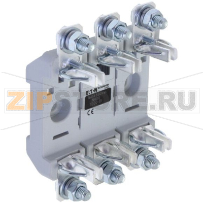 Держатель предохранителей, 160 A, AC 690 В, NH00, 3P, IEC Eaton Triple Integral - NH00 CE 