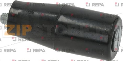 ЧЕРНАЯ ОВАЛЬНАЯ РУКОЯТКА Ø 18X46 ММ ШАГ M5 