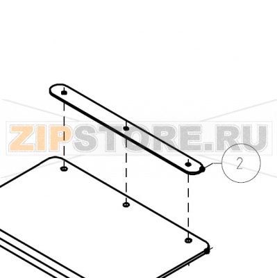 Lamella per coperchio vaschetta deterivo Imesa LM 23                                    Lamella per coperchio vaschetta deterivo Imesa LM 23Запчасть на сборочном чертеже под номером: 2Название запчасти на итальянском языке: Lamella per coperchio vaschetta deterivo Imesa LM 23
