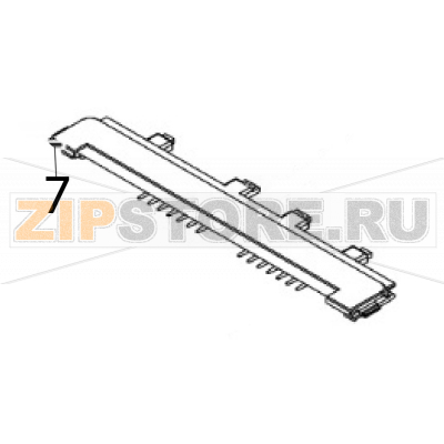 Top front panel (REG) Sato CT408LX TT Top front panel (REG) Sato CT408LX TTЗапчасть на деталировке под номером: 7Название запчасти на английском языке: Top front panel (REG) Sato CT408LX TT.