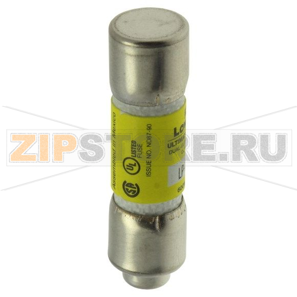 Предохранитель, 6.25 A, AC 600 В, 200 кА, 10x38 мм, CC, UL, с задержкой Eaton LOW PEAK CC TIME DE 