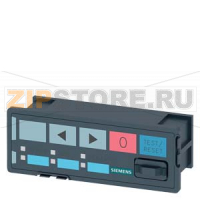 ПАНЕЛЬ ОПЕРАТОРА ТИТАНОВО-СЕРАЯ (TI-GREY), ДЛЯ МОНТАЖА В ДВЕРИ ШКАФА УПРАВЛЕНИЯ, ПОДКЛЮЧАЕТСЯ К БАЗОВОМУ МОДУЛЮ ИЛИ К МОДУЛЮ РАСШИРЕНИЯ, 10 СВЕТОДИОДОВ ДЛЯ ИНДИКАЦИИ СОСТОЯНИЙ И 5 КНОПОК ДЛЯ ЛОКАЛЬНОГО УПРАВЛЕНИЯ Siemens 3UF7200-1AA01-0