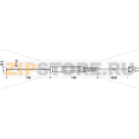 Датчик температуры, тип датчика: K, зонд: 130 мм, от -65 до 500°C Greisinger GOF 500