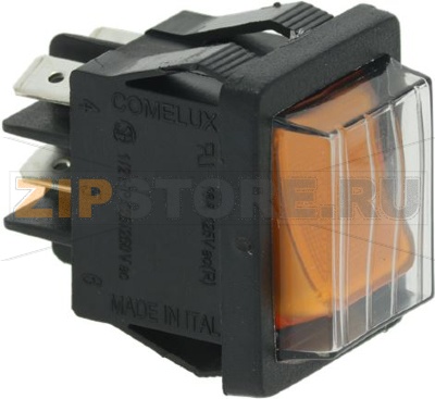 ВЫКЛЮЧАТЕЛЬ ДВУХПОЛЮСНЫЙ ЖЕЛТЫЙ 16A 250В 