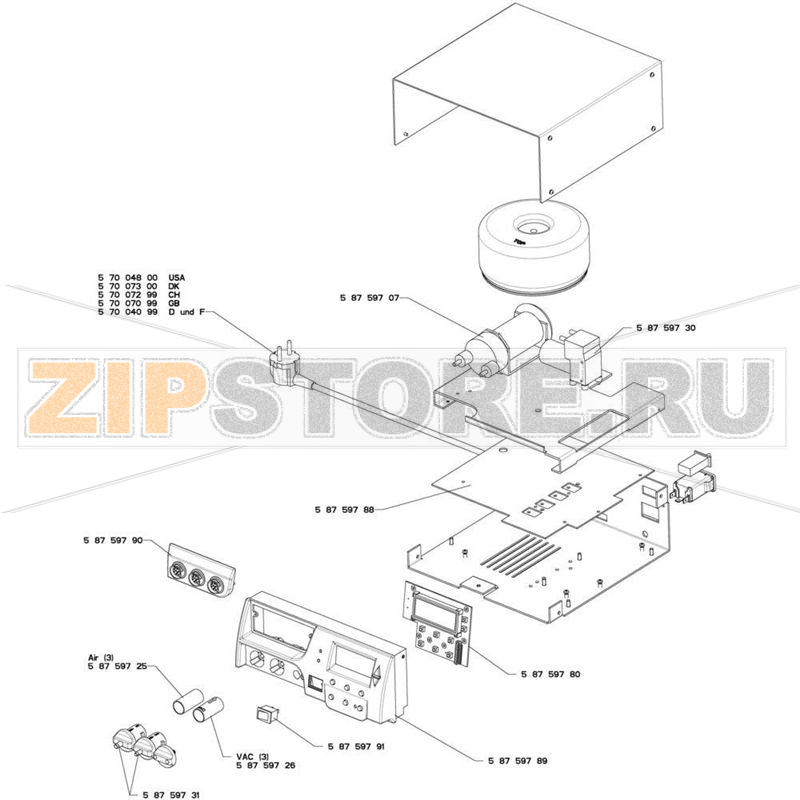 Блок управления для монтажной/демонтажной паяльной станции Weller WXR 3030 