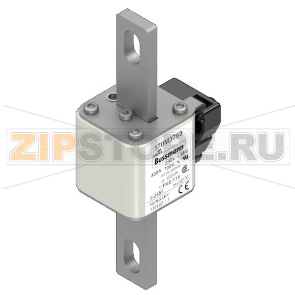 Предохранитель, 400 A, AC 690 В, 200 кА, size 1, 45x59x148 мм, aR, IEC UL Eaton FUSE 400A 690V 