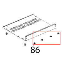 Clip fissaggio cassetto raccogligocce Unox XBC 604P