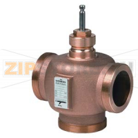 VXG41.2501 - 3-ходовые седельные клапаны, внешняя резьба, PN16, DN25, kvs 10, плотный байпасс Siemens VXG41.2501