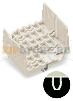 Conductor support, base; 7-pole; 2,50 mm; white Wago 267-412 Универсальная модульная система соединения, от 5 до 11 контактовВозможность расширения системы в будущемКомпактный дизайн...