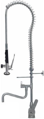 PRE-RINSE UNIT ST. STEEL 1140 mm W/TAP 