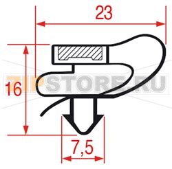 УПЛОТНИТЕЛЬ ВСТАВНОЙ  610X480 MM 