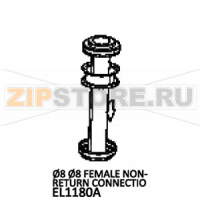 Ø8 Ø8 Female Non-Return connection Unox XBC 605E
