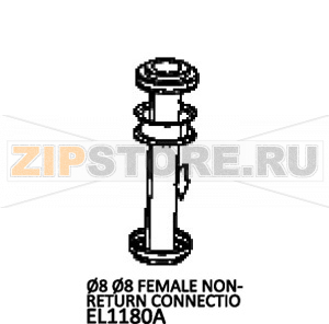 Ø8 Ø8 Female Non-Return connection Unox XBC 605E Ø8 Ø8 Female Non-Return connection Unox XBC 605EЗапчасть на деталировке под номером: 189Название запчасти на английском языке: Ø8 Ø8 Female Non-Return connection Unox XBC 605E