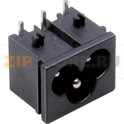 Розетка 2.5 А, IEC C6, черная, 1 шт TRU Components TC-2512019 