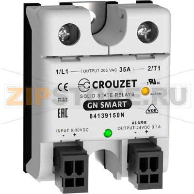Реле твердотельное 35 А, 265 В/AC, 1 шт Crouzet GNS35DDZH 
