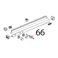 Supporto D16, ellittico nichel opaco Unox XF 183