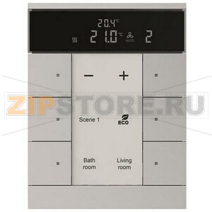 Регулятор комнатной температуры, 6-клавишный, SBR/U6.0.1-83, серебристый алюминий ABB 2CKA006330A0044 