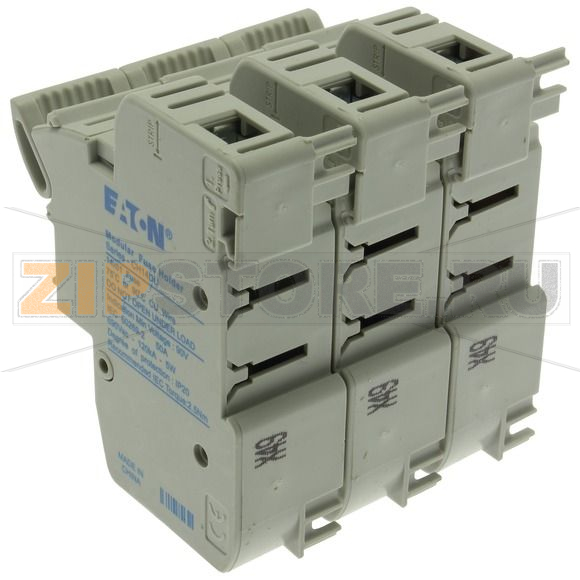 Держатель предохранителя, 50 A, AC 690 В, 14x51 мм, 3P, IEC Eaton 3P 14x51 Neon Indicator Fuse Ho 