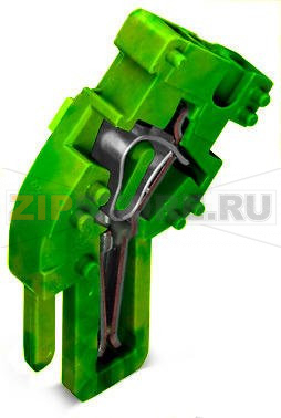 Центральный модуль для 1-проводной розетки; угловые; 4 mm?; 1-пол.; 4,00 mm?; зеленые-желто Wago 769-513/000-016 