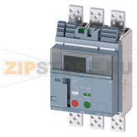 fixed-mounted molded case circuit breaker frame 1600; with RTC and 4AUX trip alarm switch S24; Icu "C" Icu=110kA @ 415V, 3-pole ETU660, LSIG, In=1000A display, meas., comm. function Ir=400...1000A Isd=0.6...10xIn, Ii=1.5...15xIn N conductor protec. adjust