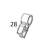 Shaft (hinge lh) Sato CG212ТТ
