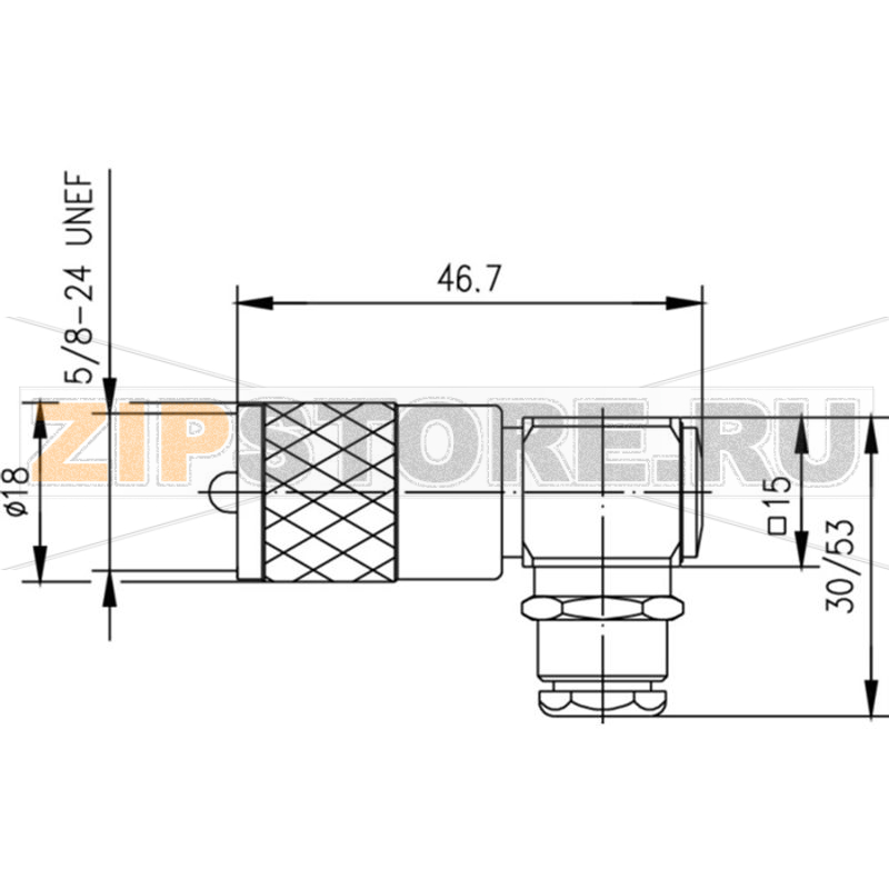 Разъем UHF, 50 Ом, 1 шт Telegärtner J01040B1201 