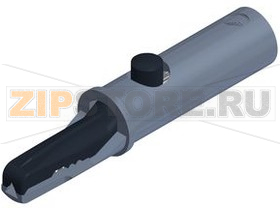 Зажим 4 мм, тип: крокодил, черный Hirschmann AK10 