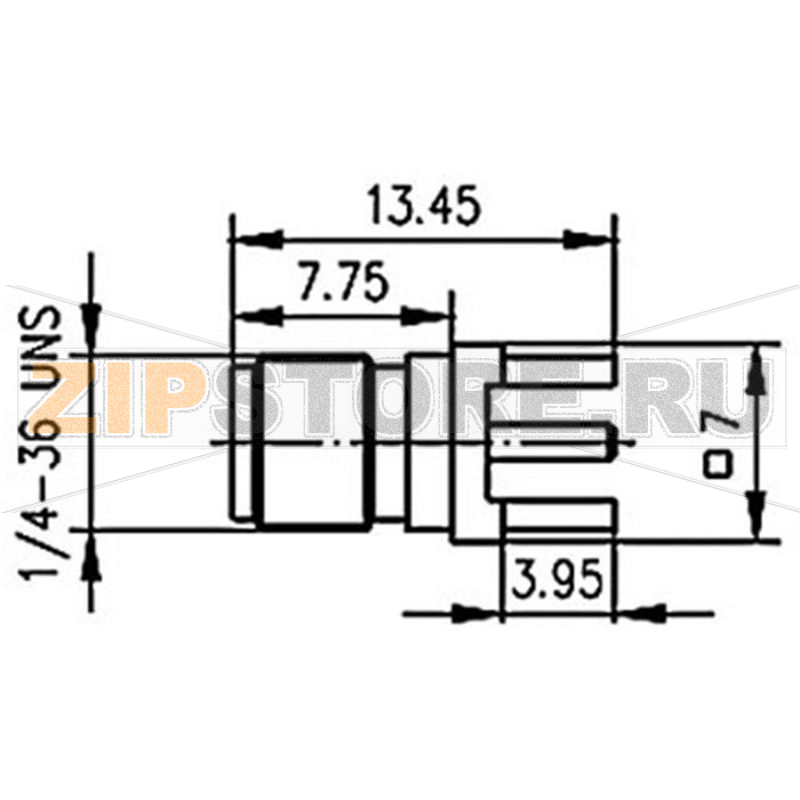 Разъем SMA, 50 Ом, 1 шт Telegärtner J01151A0931 