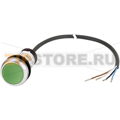 Кнопка зеленая, 1 шт Eaton C22-D-G-K10-P62 