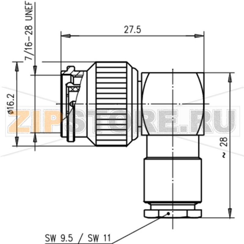 Разъем TNC, 75 Ом, 1 шт Telegärtner J01012A0002 