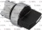 SELECTOR SWITCH BLACK 2 POSITIONS