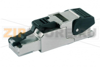 Соединитель ETHERNET; RJ-45; Кат. 6А; прямые; Код T568B; AWG 24 Wago 750-977/000-022