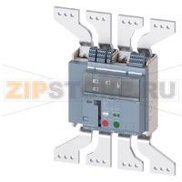 fixed-mounted molded case circuit breaker frame 1600; with RTC and 4AUX trip alarm switch S24; Icu "M" Icu=55kA @ 415V, 4-pole, left ETU320, LI, In=1250A rotary coding switch Ir=500...1250A Ii=1.5...15 x In N conductor protec. adjustable OFF, 50%, 100%, 2