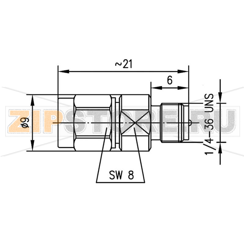 Разъем коаксиальный, обратный, гнездо SMA, штекер SMA, 1 шт Telegärtner J01155R0085 