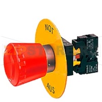 Accessory для 3SB2 жёлтый nameplate self-adherent inscription: "ноt-aus" = "emergency-stop" Siemens 3SB2908-2AK